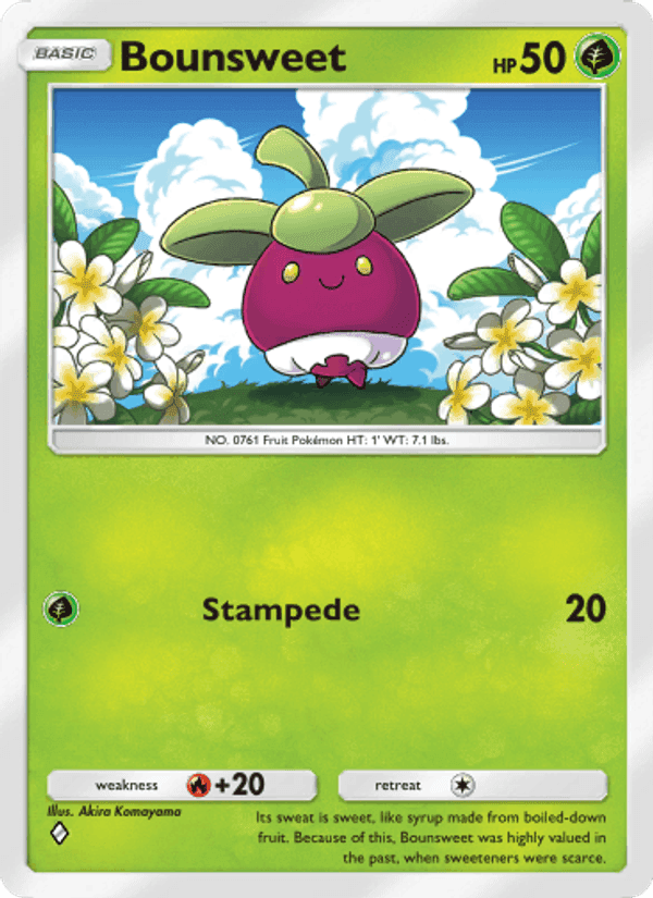 Carta Pokémon Bounsweet 018 de A3
