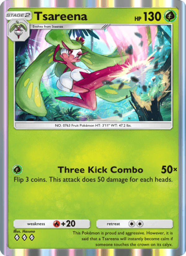 Carta Pokémon Tsareena 020