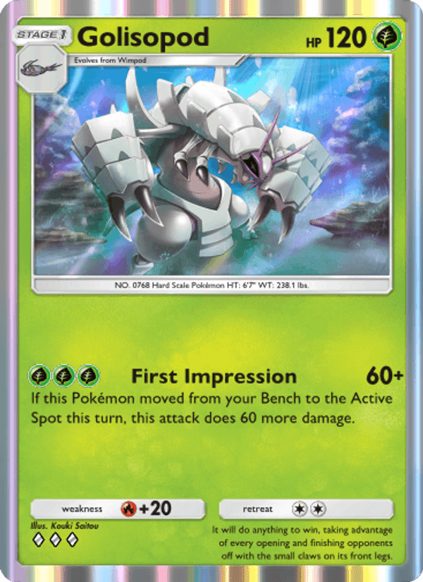 Carta Pokémon Golisopod 022