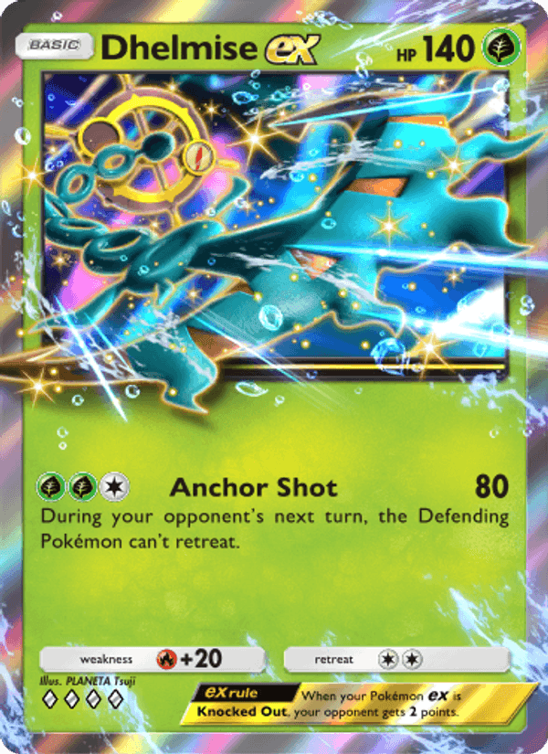 Carta Pokémon Dhelmise ex 023 de A3