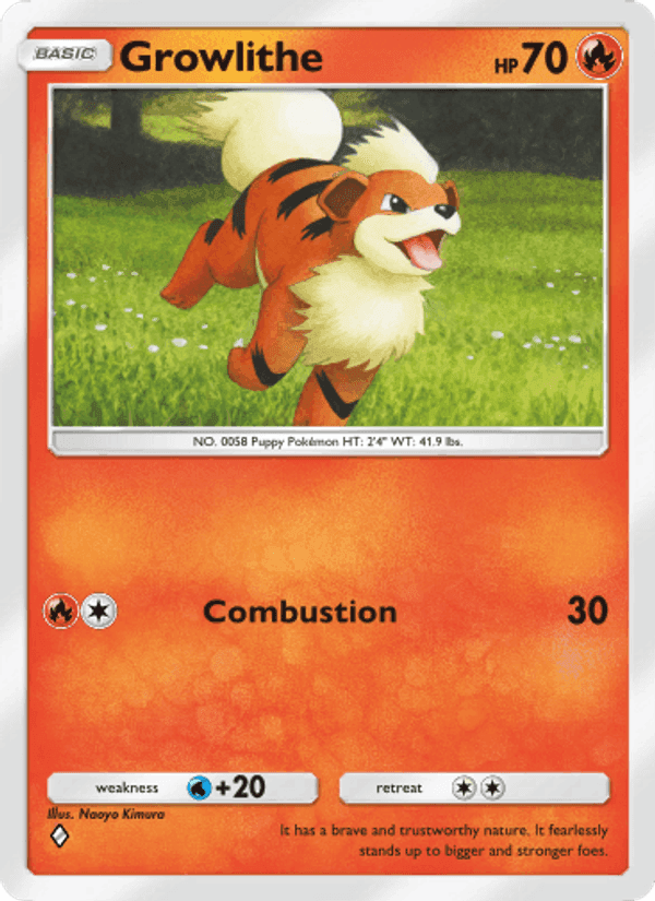 Carta Pokémon Growlithe 025
