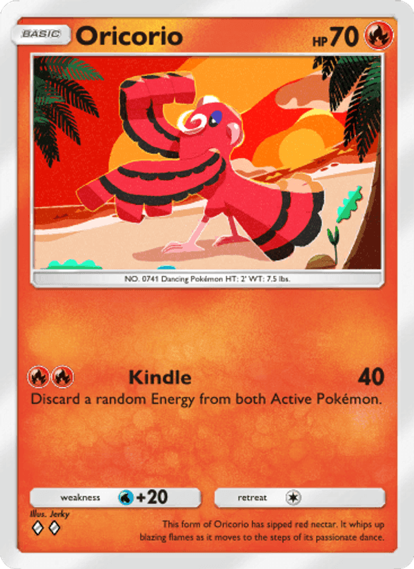 Carta Pokémon Oricorio 034 de A3