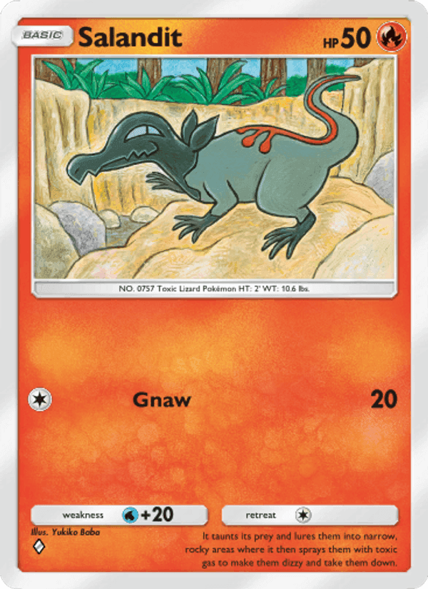 Carta Pokémon Salandit 035
