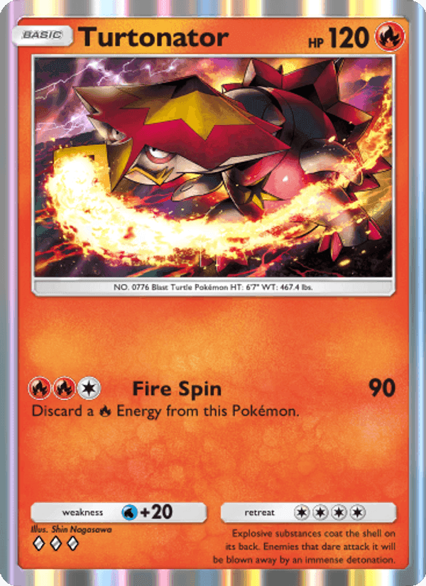 Carta Pokémon Turtonator 037