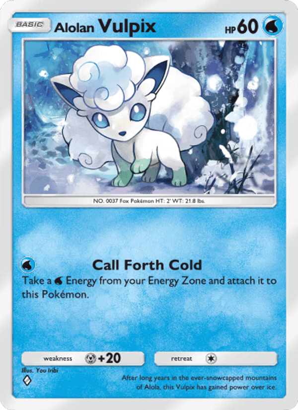 Carta Pokémon Alolan Vulpix 040