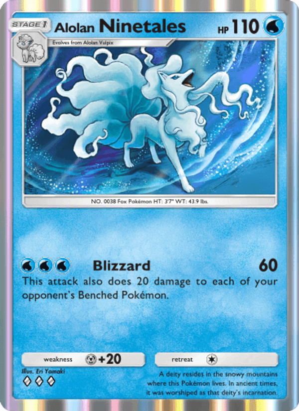 Carta Pokémon Alolan Ninetales 041