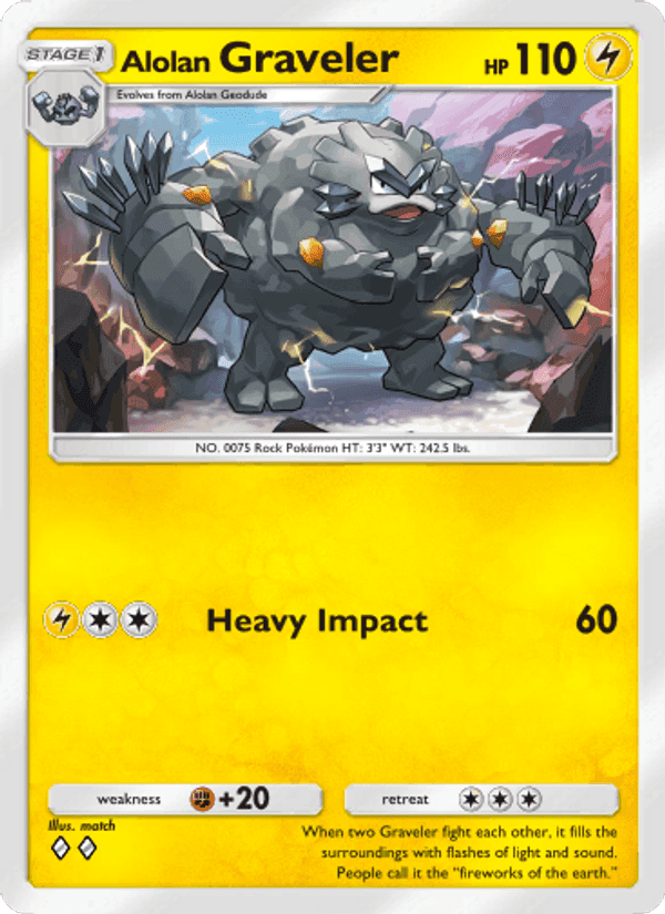 Carta Pokémon Alolan Graveler 060