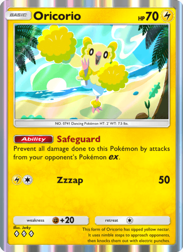 Carta Pokémon Oricorio 066