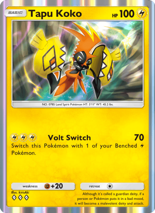 Carta Pokémon Tapu Koko 068