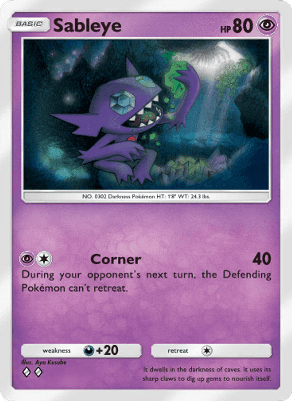Carta Pokémon Sableye 070