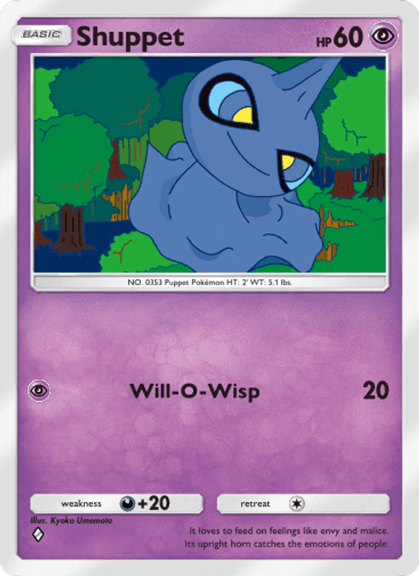 Carta Pokémon Shuppet 074