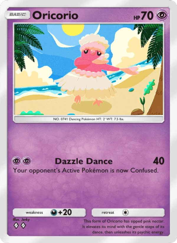 Carta Pokémon Oricorio 076