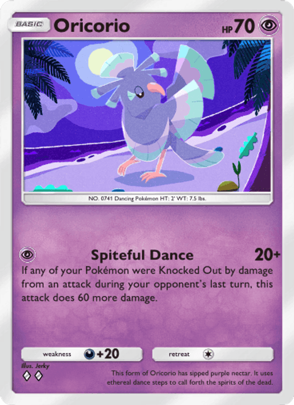 Carta Pokémon Oricorio 077