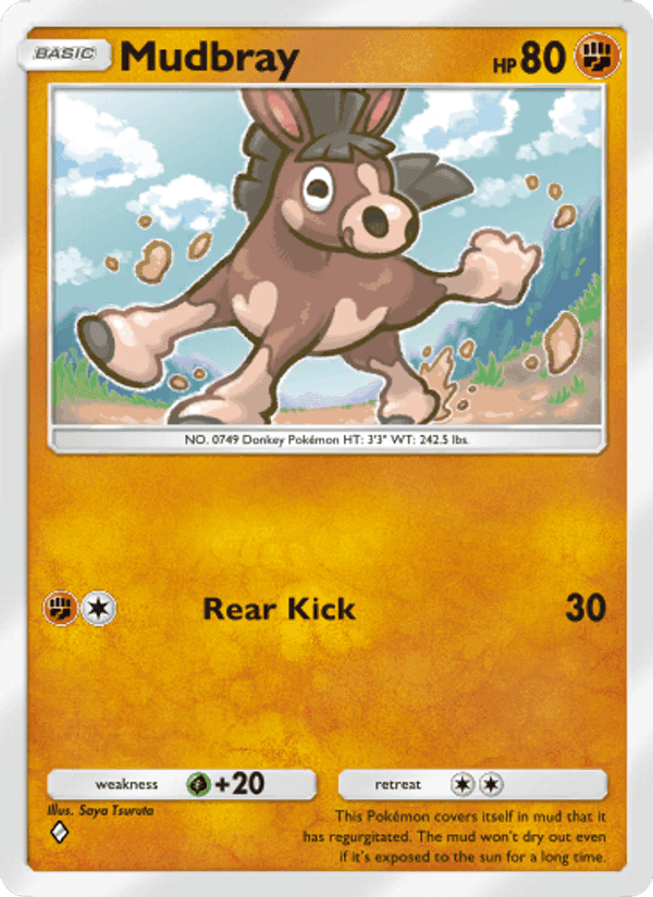 Carta Pokémon Mudbray 102