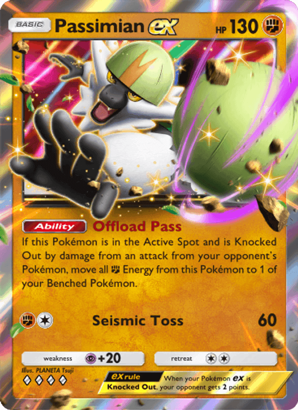 Carta Pokémon Passimian ex 104