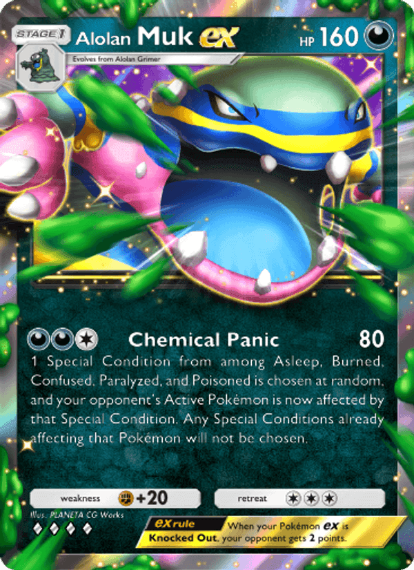 Carta Pokémon Alolan Muk ex 111