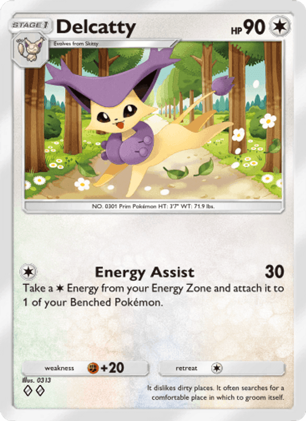 Carta Pokémon Delcatty 130