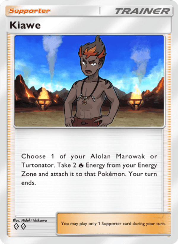 Carta Pokémon Kiawe 150 de A3