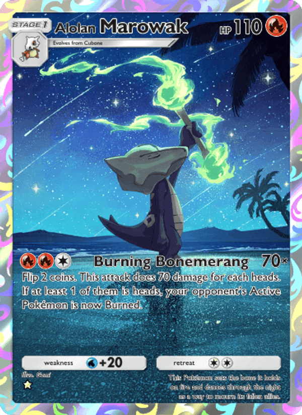 Carta Pokémon Alolan Marowak 160