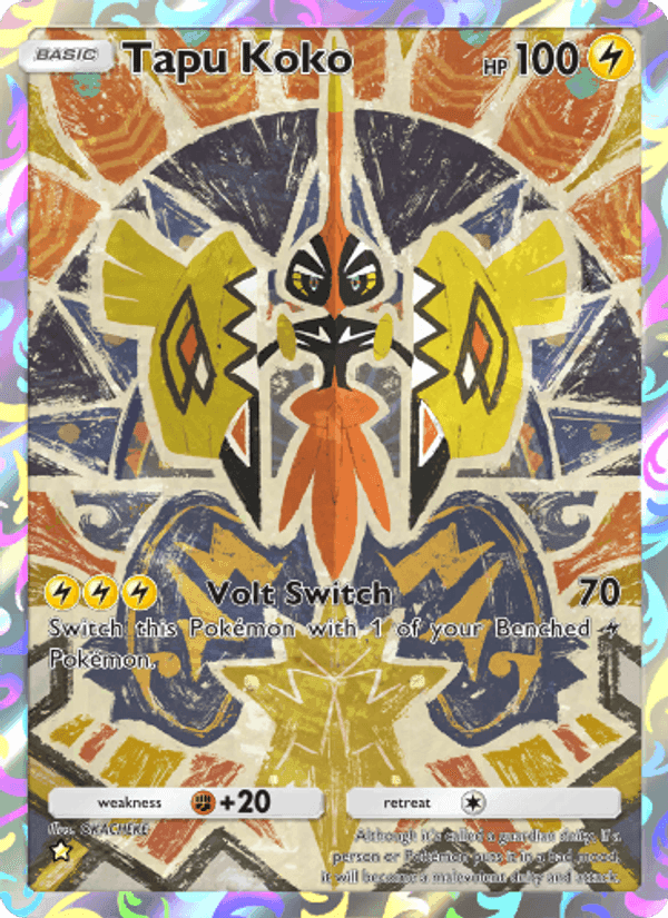 Carta Pokémon Tapu Koko 166