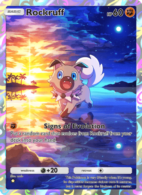 Carta Pokémon Rockruff 172