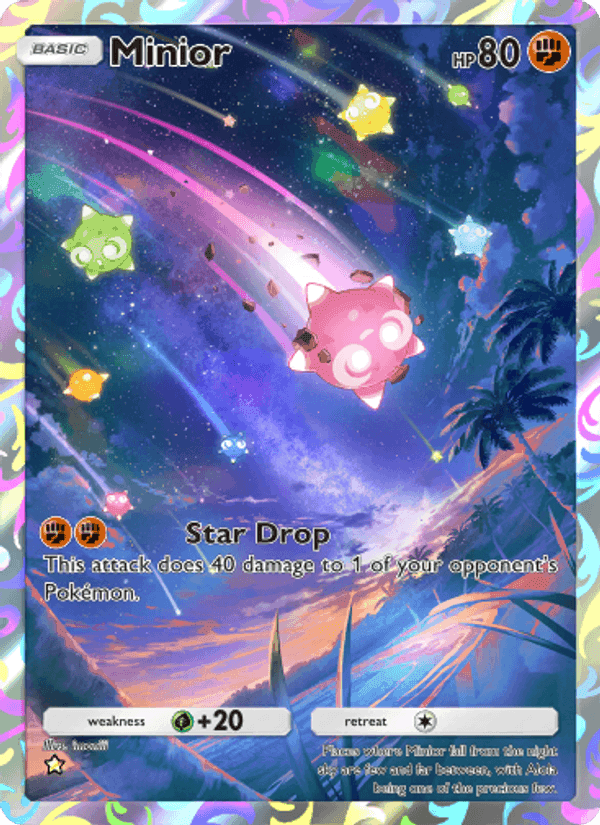 Carta Pokémon Minior 174