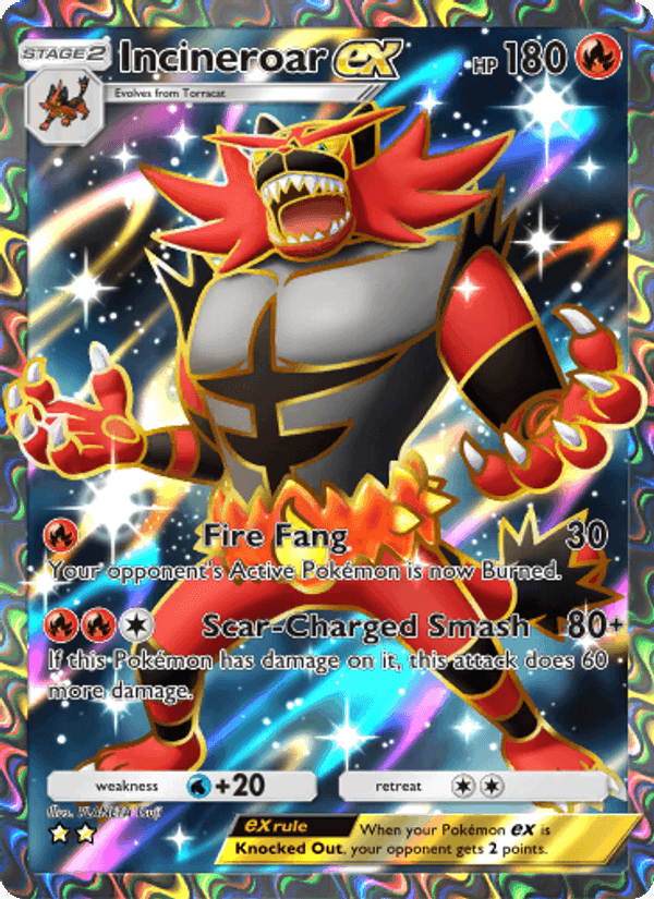 Carta Pokémon Incineroar ex 182 de A3