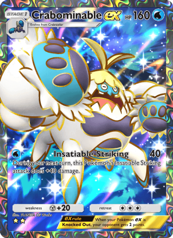 Carta Pokémon Crabominable ex 183 de A3