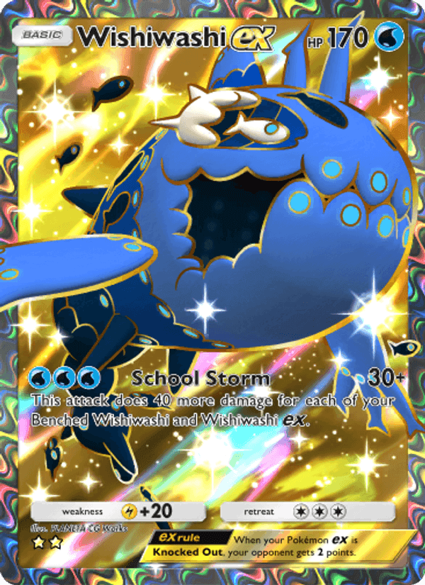 Carta Pokémon Wishiwashi ex 184