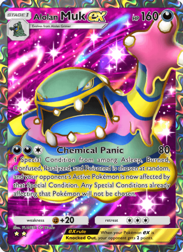 Carta Pokémon Alolan Muk ex 188