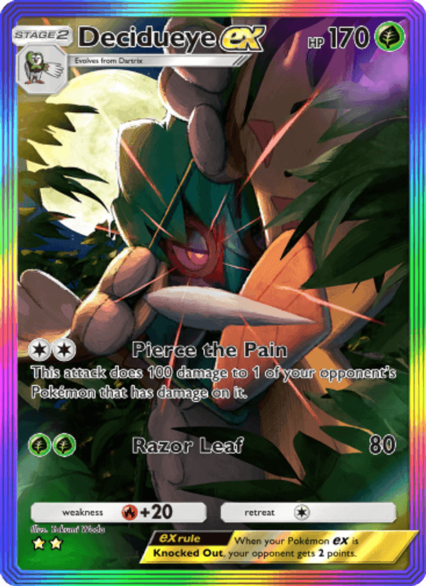 Carta Pokémon Decidueye ex 198
