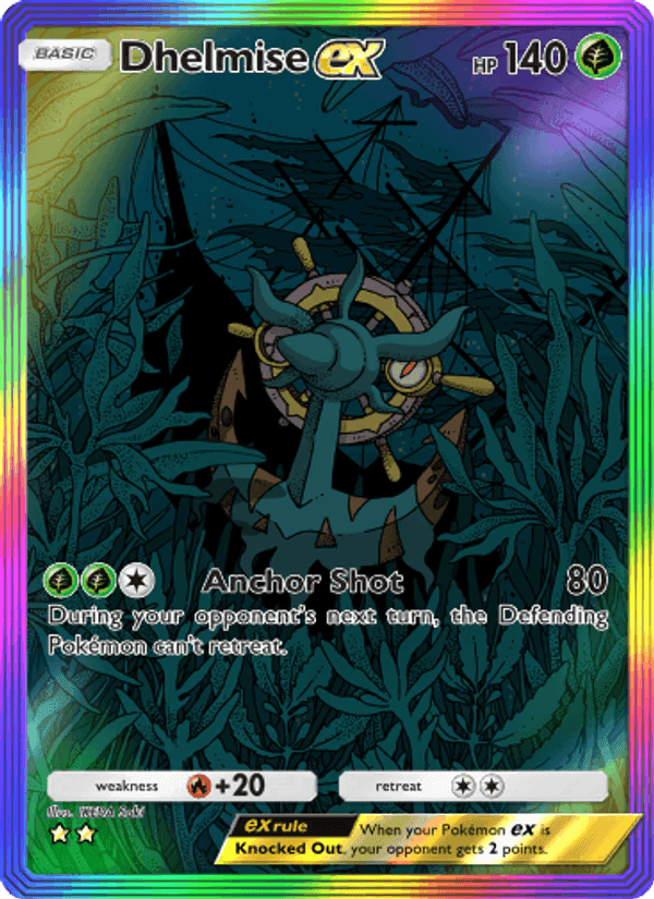 Carta Pokémon Dhelmise ex 199