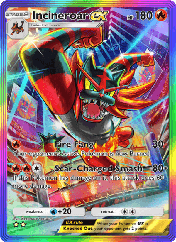 Carta Pokémon Incineroar ex 200