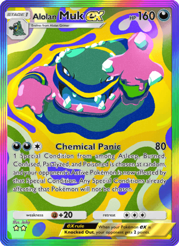 Carta Pokémon Alolan Muk ex 206