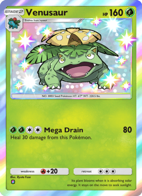 Carta Pokémon Venusaur 212