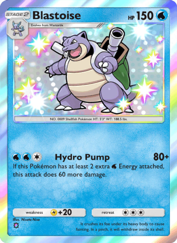 Carta Pokémon Blastoise 217