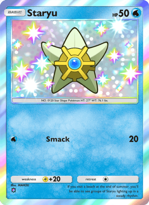 Carta Pokémon Staryu 218