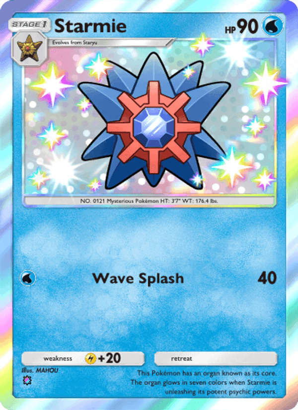 Carta Pokémon Starmie 219