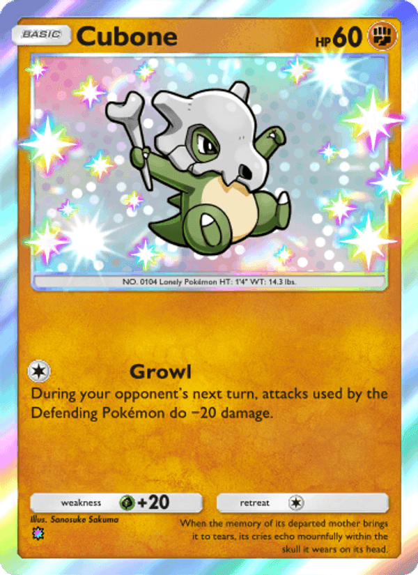Carta Pokémon Cubone 226
