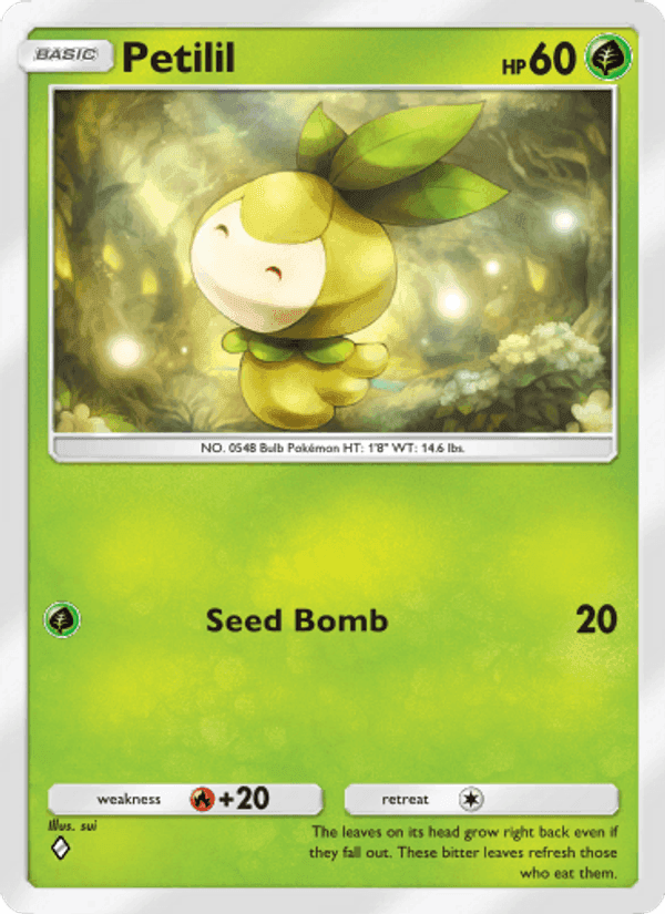 Carta Pokémon Petilil 001