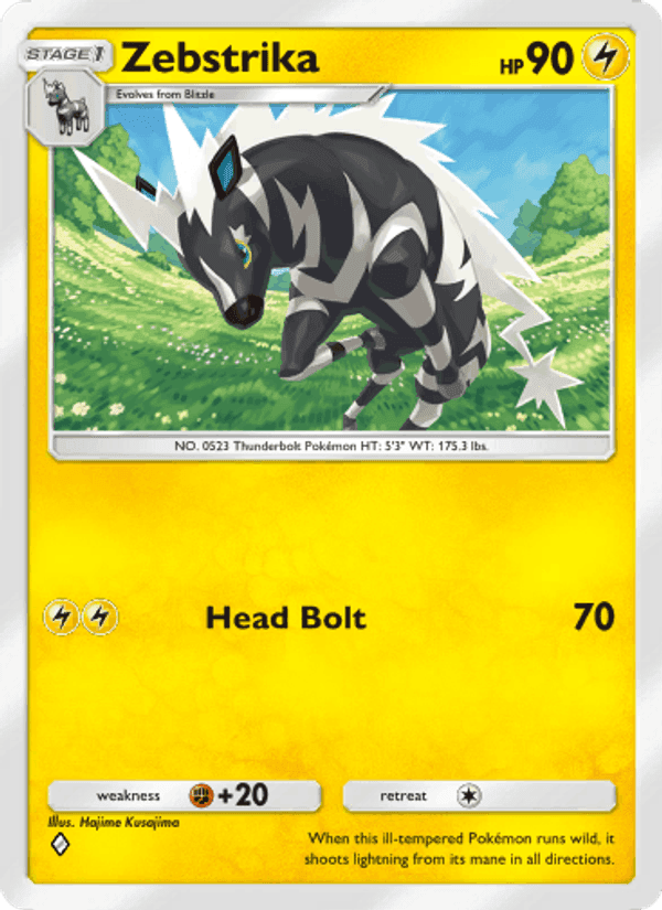 Carta Pokémon Zebstrika 017