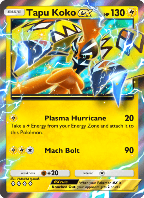 Carta Pokémon Tapu Koko ex 019