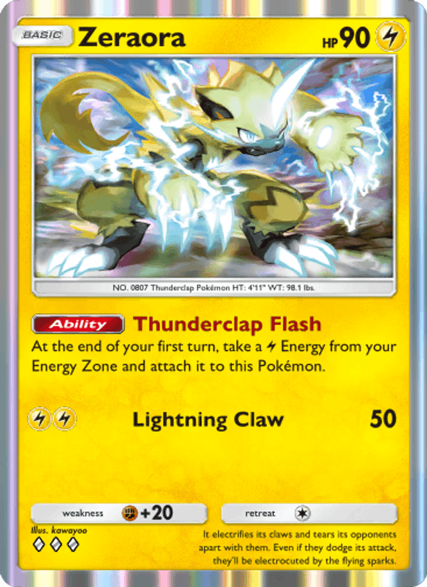 Carta Pokémon Zeraora 021