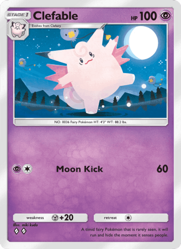Carta Pokémon Clefable 023