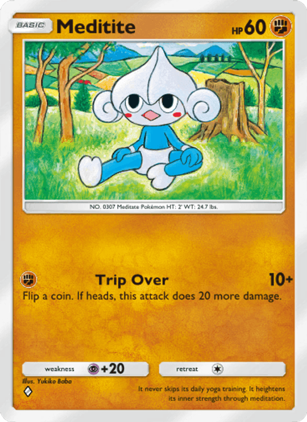 Carta Pokémon Meditite 028