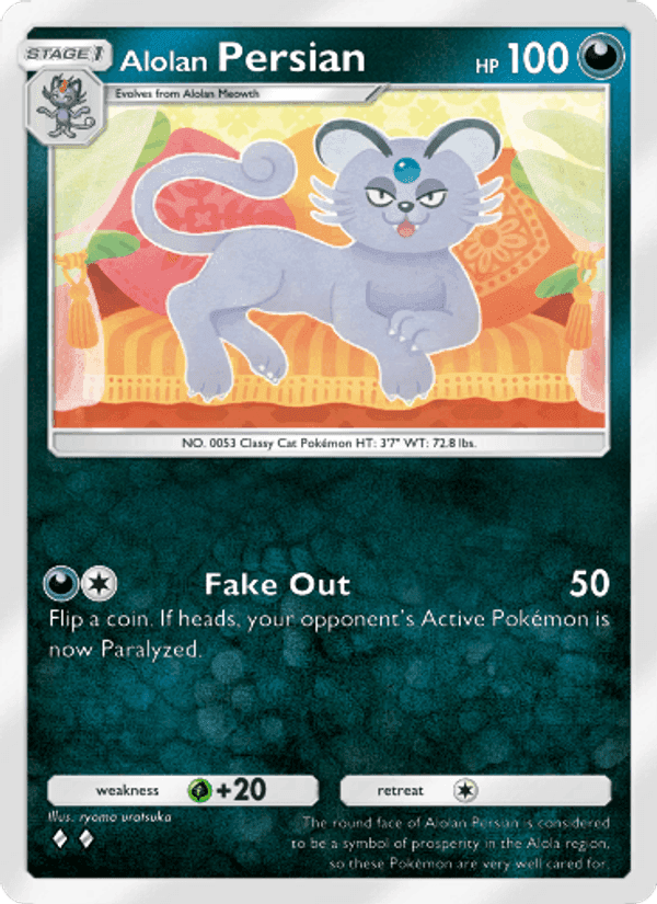 Carta Pokémon Alolan Persian 038