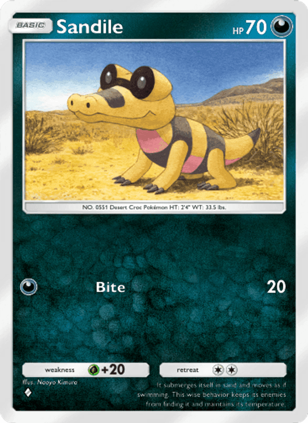 Carta Pokémon Sandile 039