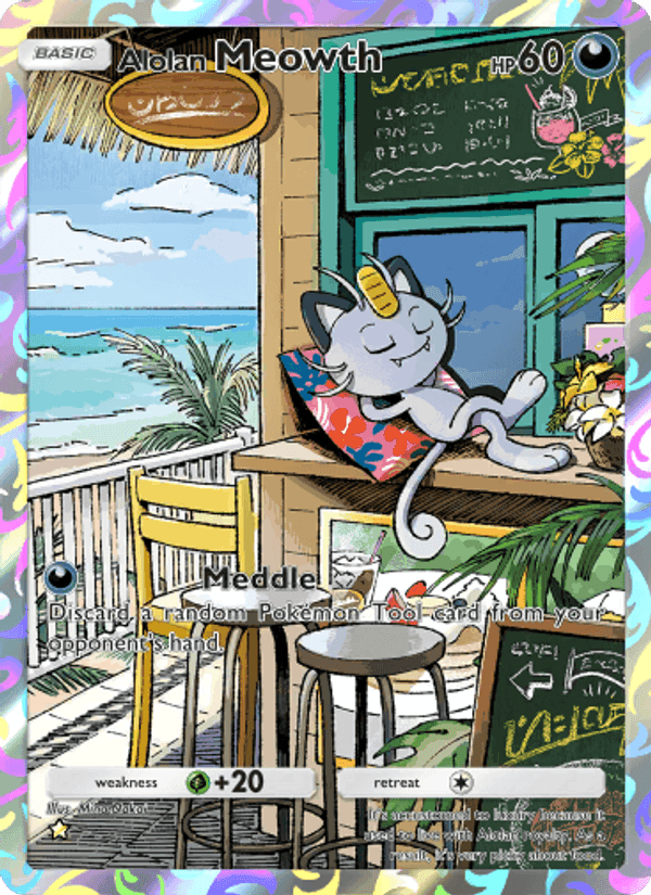Carta Pokémon Alolan Meowth 073