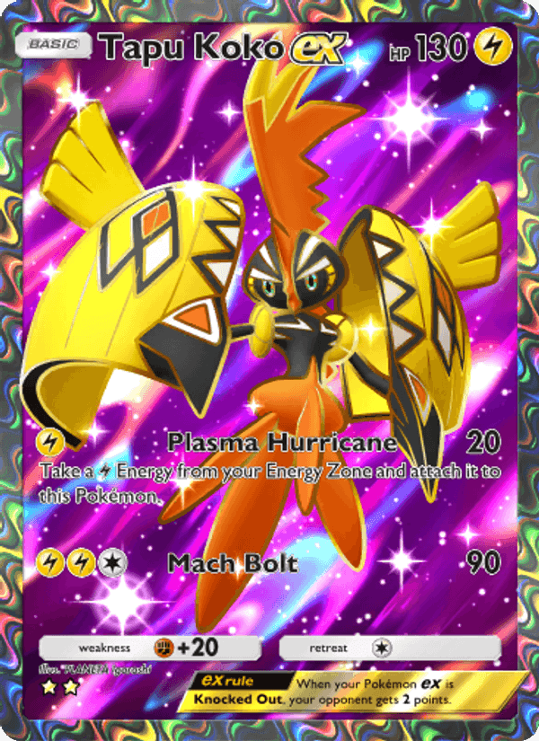Carta Pokémon Tapu Koko ex 077