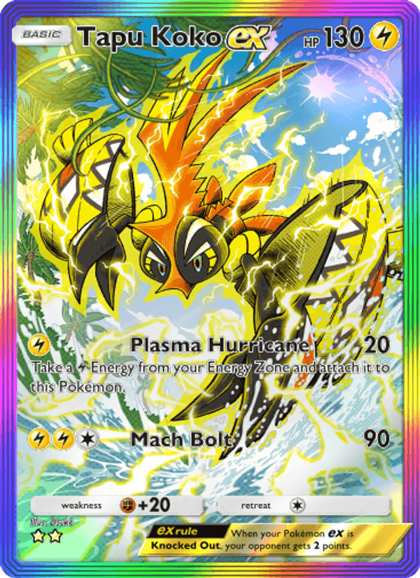 Carta Pokémon Tapu Koko ex 084